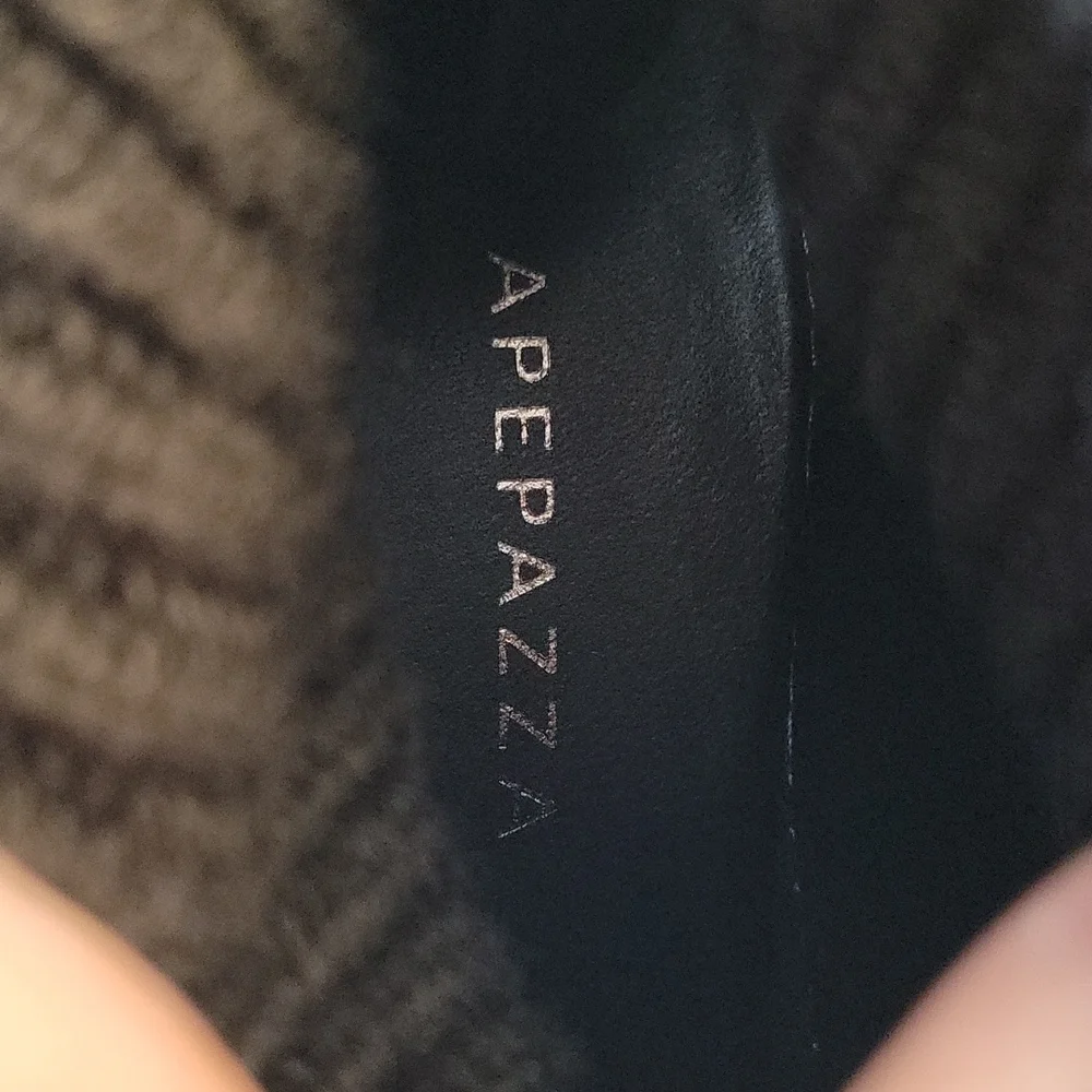 APEPAZZA Suede Ankle Sock Boot 35